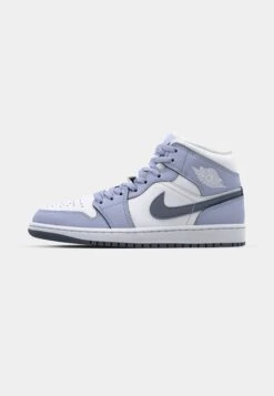 AIR JORDAN 1 MID - High-top Trainers - White/deep Royal Blue/university Red/neutral Grey/sail -Modern Classic Shoes Store 6f12f3c9c63f4247a203665fa88538de