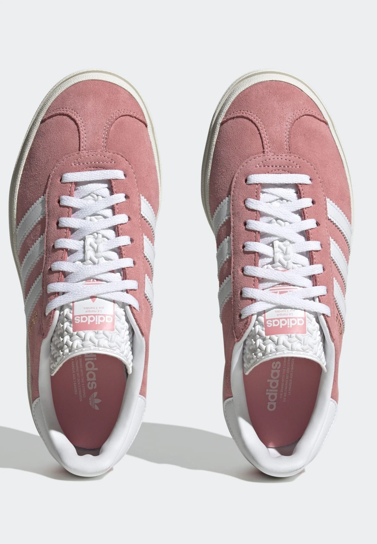 Adidas Originals Gazelle Bold- Trainers - Super Pop Cloud White Core White 2 Adidas Originals Gazelle Bold- Trainers - Super Pop Cloud White Core White - Image 2