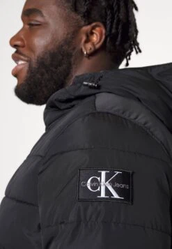 Plus Badge Trim Jacket - Waterproof Jacket - Black -Modern Classic Shoes Store 71ae54eccd55467dbdb75834d07c79ac