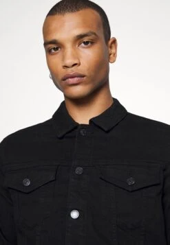 Only & Sons Onscoin Jacket - Denim Jacket - Black Denim -Modern Classic Shoes Store 722641c3acd846159a4f90bd39d23696