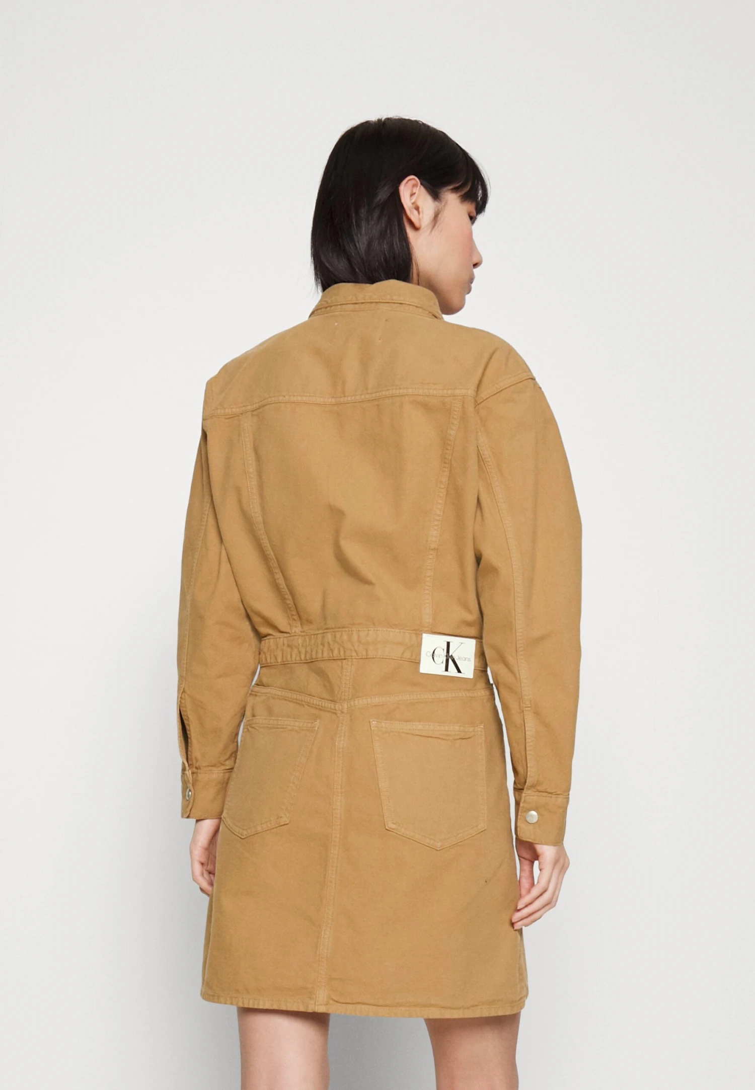 Calvin Klein Jeans Trucker Dress Canvas - Denim Dress - Denim Medium 3 Calvin Klein Jeans Trucker Dress Canvas - Denim Dress - Denim Medium - Image 3