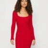 Hollister Co. Underbust Seam Sweater Dress - Shift Dress - Red