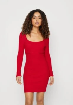 Hollister Co. Underbust Seam Sweater Dress - Shift Dress - Red