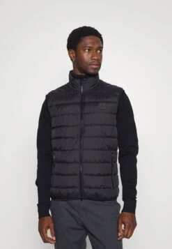 Marc O'Polo Vest Regular Fit Stand Up Collar - Waistcoat - Black -Modern Classic Shoes Store 7644af4e6c414ad6b02a384ab02883da