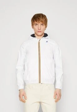 K-Way Jacques Plus Double Unisex - Waterproof Jacket - White/Blue Depht