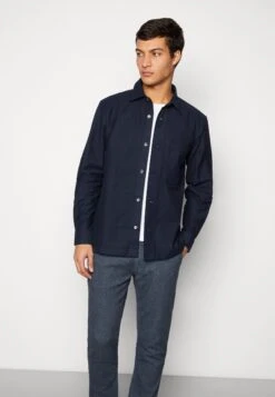 Mads Nørgaard Moleskin Malte Overshirt - Summer Jacket - Sky Captain -Modern Classic Shoes Store 78afd0b59ea84aa18ffe6d1c7fff4858