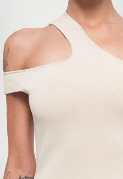 TORI DRESS - Day Dress - Wheat/optic White -Modern Classic Shoes Store 79ae44b7bc8b4043931b886b0cee61f3