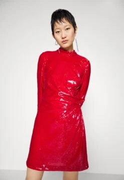 Emely Dress Sequins - Cocktail Dress / Party Dress - Halston Red -Modern Classic Shoes Store 7b3b58fe6e044cabb2157a2762be82ac