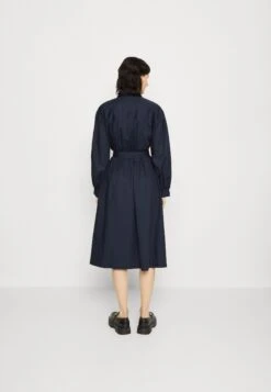 Esmé Studios Esclaire Midi Shirt Dress - Shirt Dress - Dark Sapphire -Modern Classic Shoes Store 7c75e016f95e46aba0f10dabc3e57e8c