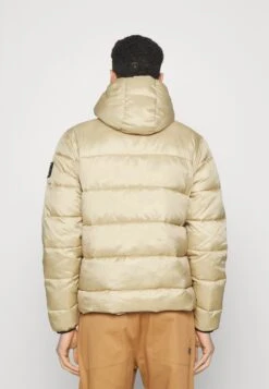Calvin Klein Jeans Trim Padded Jacket - Winter Jacket - Travertine -Modern Classic Shoes Store 7cb948e65e004926b0c94546a8a52a89