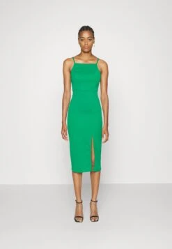 Janie Square Neck - Jersey Dress - Leaf Green