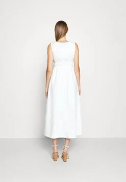 Faithfull The Brand Les Lalanne Midi Dress - Day Dress - White -Modern Classic Shoes Store 7dda58053fc241898c7fb808aa589a08