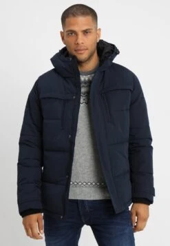 Pier One Winter Jacket - Dark Blue