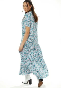 Liquorish Floral Print - Maxi Dress - Blue -Modern Classic Shoes Store 803bb8ff8d804f19b804c13b3e1f9f5b