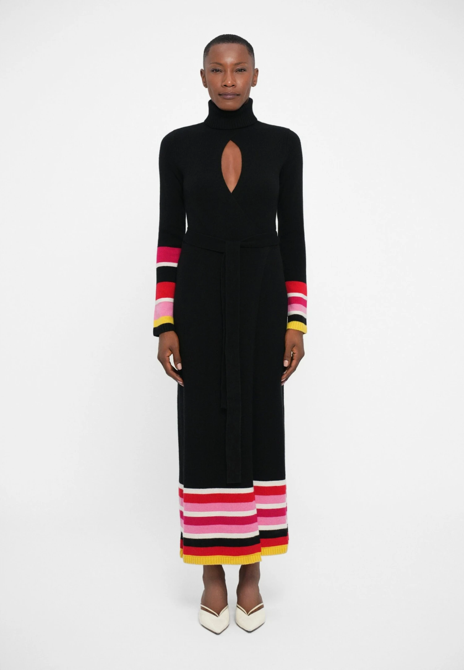 DIANE VON FURSTENBERG BEA SWEATER DRESS - Jumper Dress - Black Combo 1 DIANE VON FURSTENBERG BEA SWEATER DRESS - Jumper Dress - Black Combo