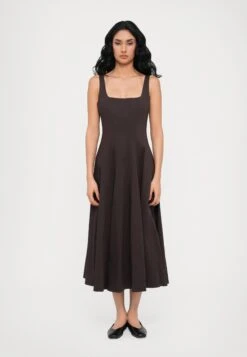 Staud WELLS DRESS - Day Dress - Earth