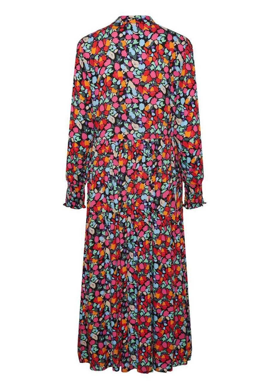 Yasalira Long Shirt Dress - Shirt Dress - Garden Topiaryaop Small Flower Print 6 Yasalira Long Shirt Dress - Shirt Dress - Garden Topiaryaop Small Flower Print - Image 6