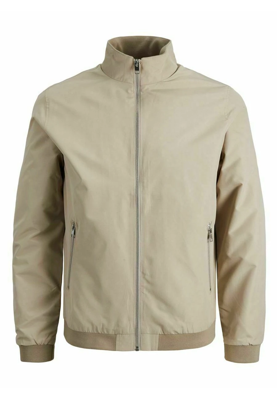 Jack & Jones Jjerush Harrington- Bomber Jacket - Beige 6 Jack & Jones Jjerush Harrington- Bomber Jacket - Beige - Image 6
