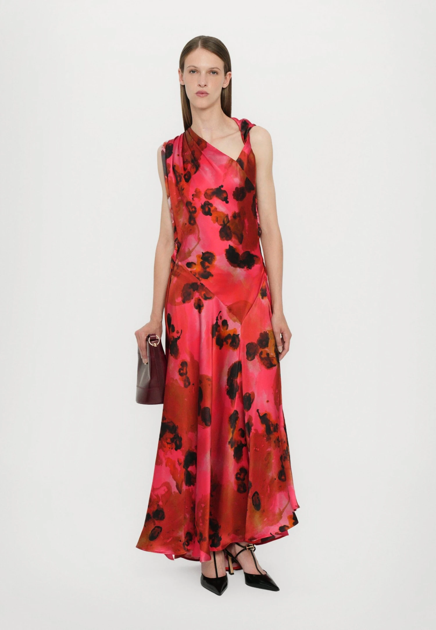 Victoria Beckham SLEEVELESS DRAPED DRESS - Cocktail Dress / Party Dress - Raspberry 2 Victoria Beckham SLEEVELESS DRAPED DRESS - Cocktail Dress / Party Dress - Raspberry - Image 2