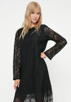Selected Femme SLFMIBELLE REGULAR SHORT LACE DRESS - Cocktail Dress / Party Dress - Black -Modern Classic Shoes Store 8256b8a9f2124e6b801dae921458777d
