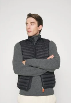 SAVE THE DUCK Adamus - Waistcoat - Black -Modern Classic Shoes Store 82a3f6db60c44ef78e372c9dcd5e665e