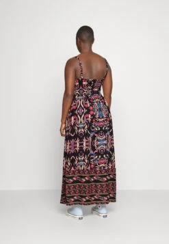 ONLY CARMAKOMA Carnolana Life Strap Calf Dress Aop - Maxi Dress - Black/Multicoloured 9 ONLY CARMAKOMA Carnolana Life Strap Calf Dress Aop - Maxi Dress - Black/Multicoloured -Modern Classic Shoes Store 830c68402a044c5a99b0e61e3c1ab44b