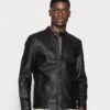Only & Sons Onsal- Faux Leather Jacket - Black