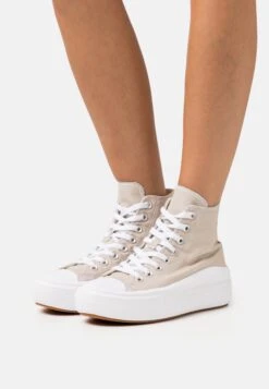Converse Chuck Taylor All Star Move Platform Seasonal Color - High-Top Trainers - Beach Stone/White/Beach Stone