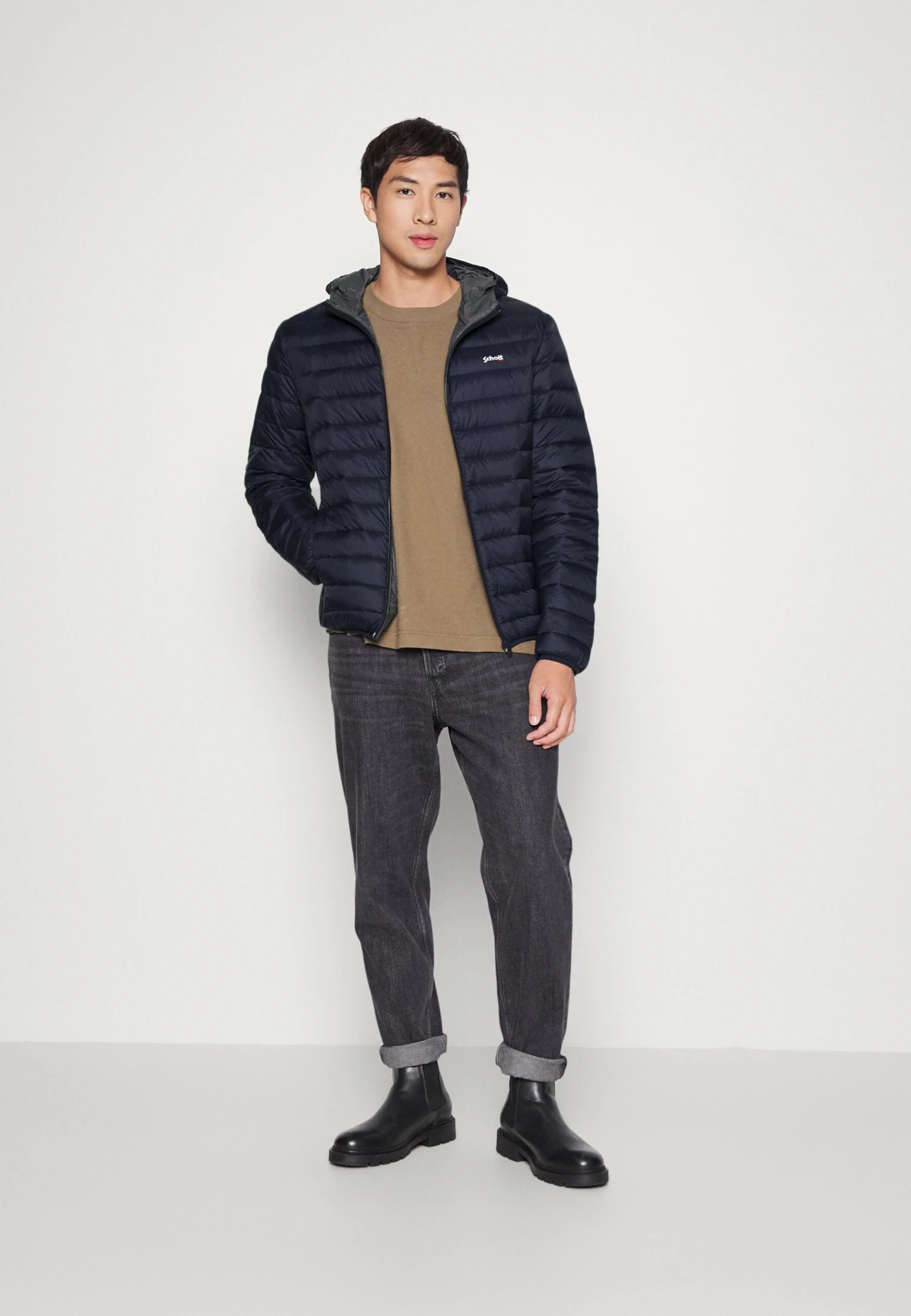 Schott Silveradors - Down Jacket - Navy 2 Schott Silveradors - Down Jacket - Navy - Image 2