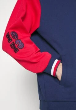 Fila Zurow College Jacket - Zip-Up Sweatshirt - Medieval Blue/True Red -Modern Classic Shoes Store 86aad345db23476b998a87a94b610026
