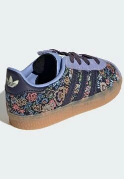 Adidas Originals GAZELLE LIBERTY LONDON COMFORT CLOSURE ELASTIC LACE KIDS - Trainers - Gum -Modern Classic Shoes Store 875d06625a0642caaeadea8573beb34e