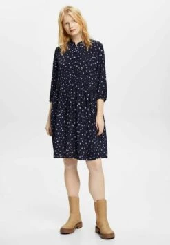 ESPRIT Moroccain - Day Dress - Navy -Modern Classic Shoes Store 877acb41bcb346d1a879b89e2dbd1814