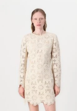 IMANI GUIPURE MINI DRESS - Cocktail Dress / Party Dress - Sand