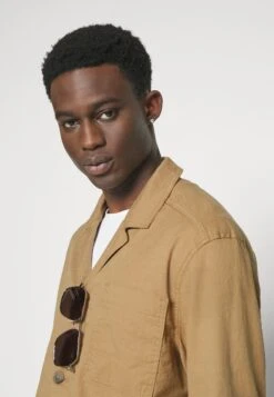 J.Lindeberg Errol Workwear Overshirt - Summer Jacket - Tiger Brown -Modern Classic Shoes Store 88928c073aeb440197af222758fb6076