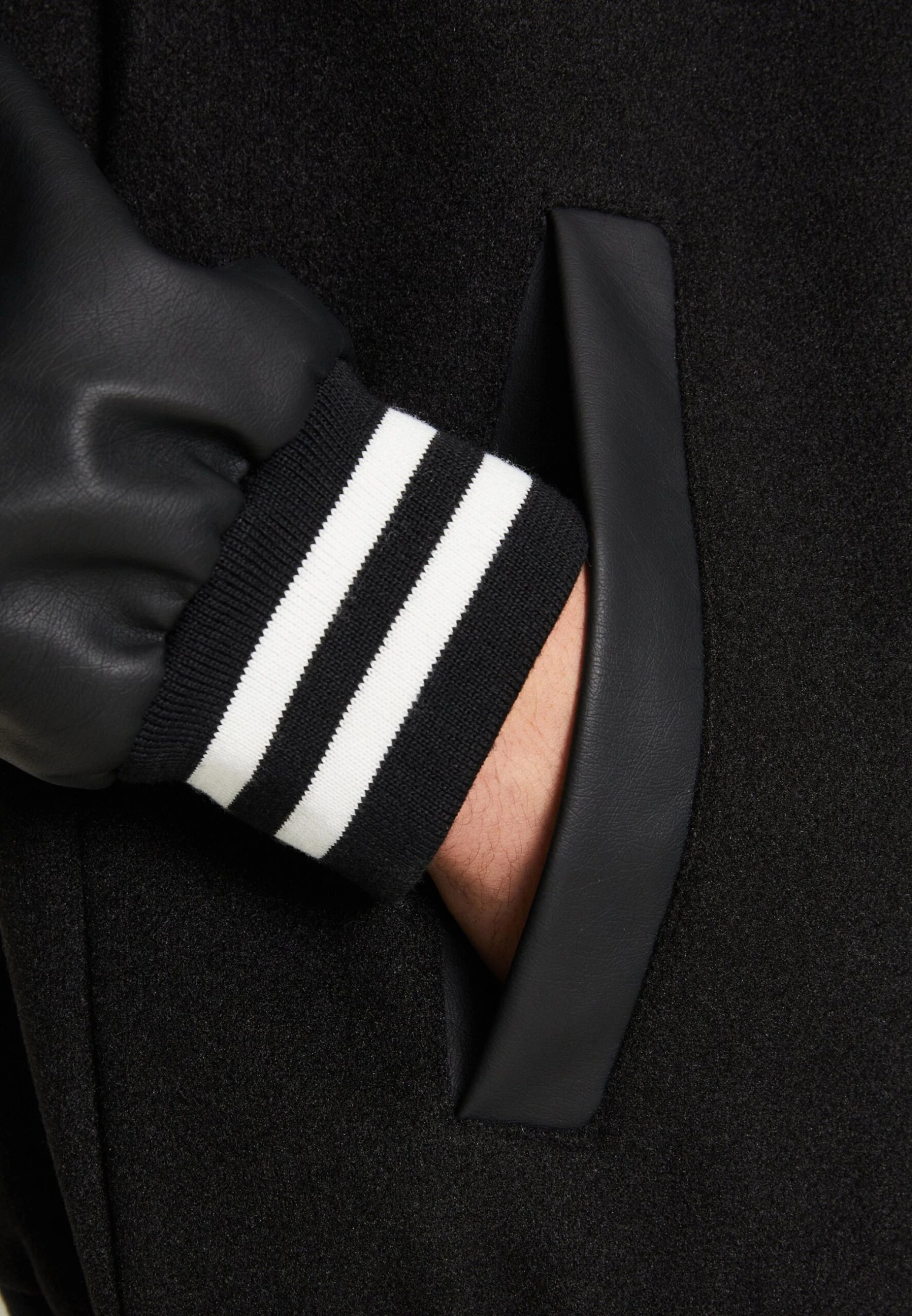 BRAVE SOUL Edan - Bomber Jacket - Black/Black 6 BRAVE SOUL Edan - Bomber Jacket - Black/Black - Image 6