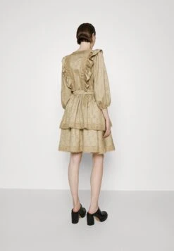 Bruuns Bazaar Cuckoo Freia Dress - Cocktail Dress / Party Dress - Sponge -Modern Classic Shoes Store 89a7ba669ff04862886a66e4562ce61a