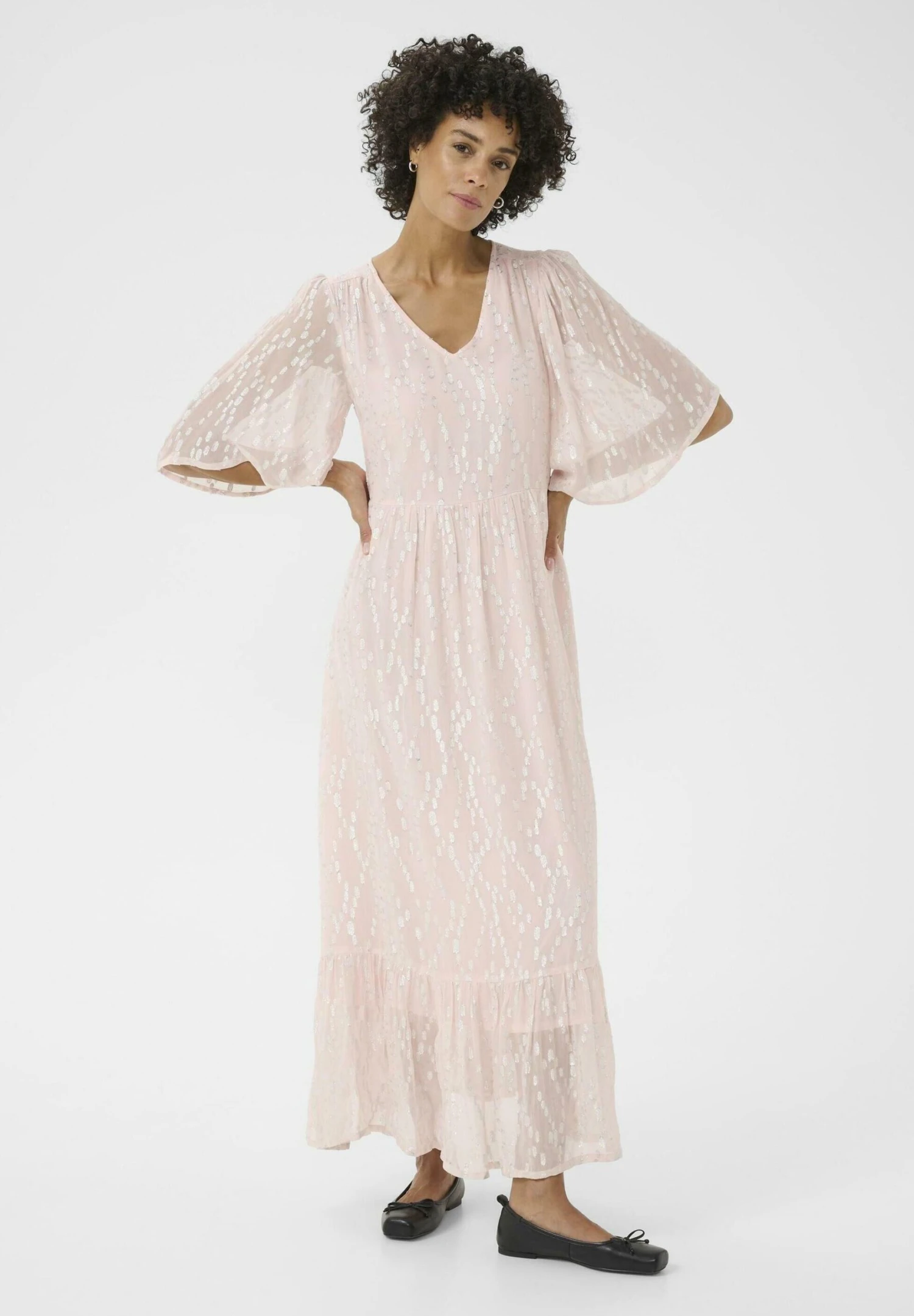 Part Two TERJA - Maxi Dress - Lotus Silver Metallic 1 Part Two TERJA - Maxi Dress - Lotus Silver Metallic