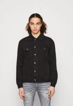 Redefined Rebel Baker Jacket - Denim Jacket - Black Stone