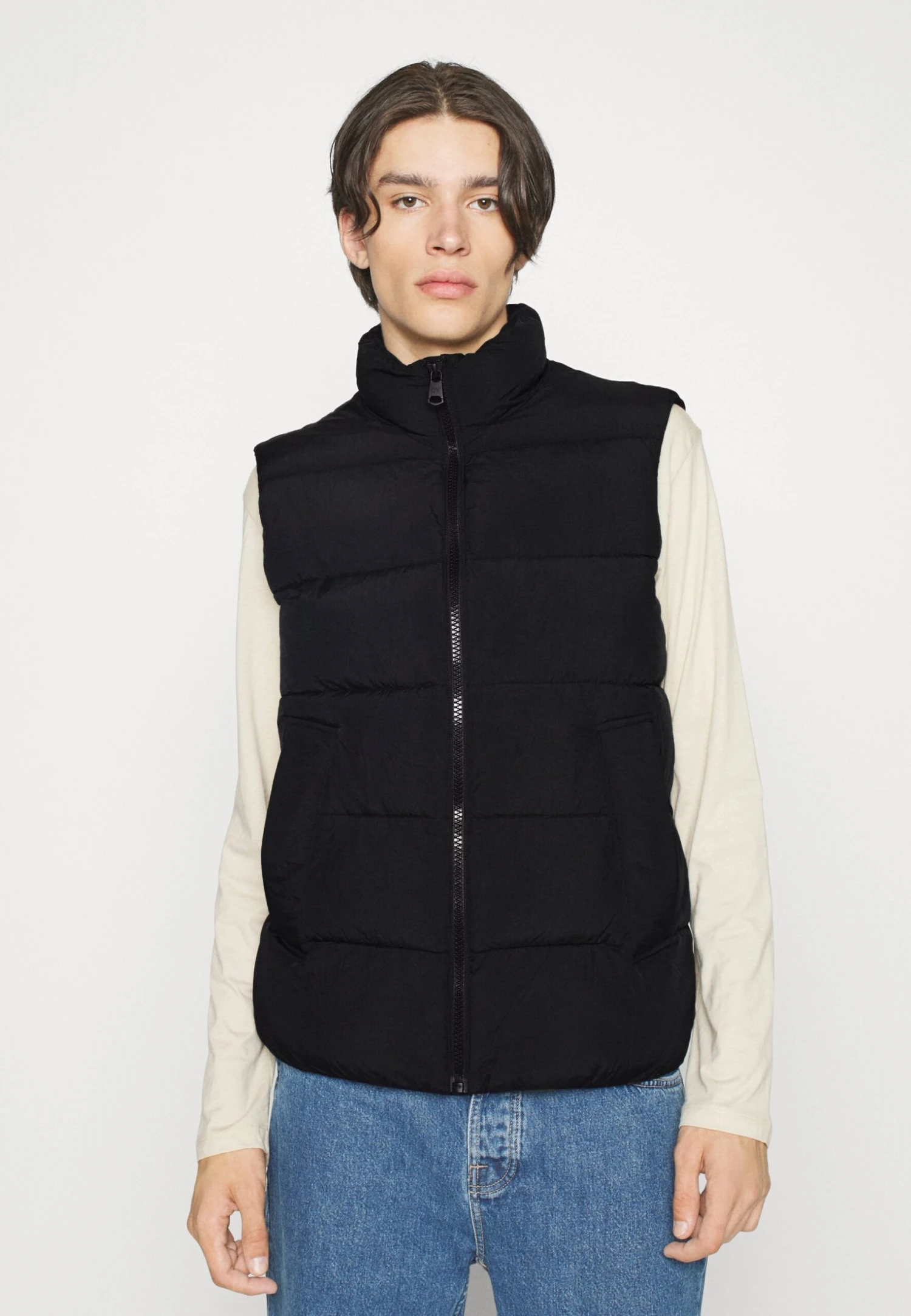 Calvin Klein Crinkle Puffer Vest - Waistcoat - Black 1 Calvin Klein Crinkle Puffer Vest - Waistcoat - Black
