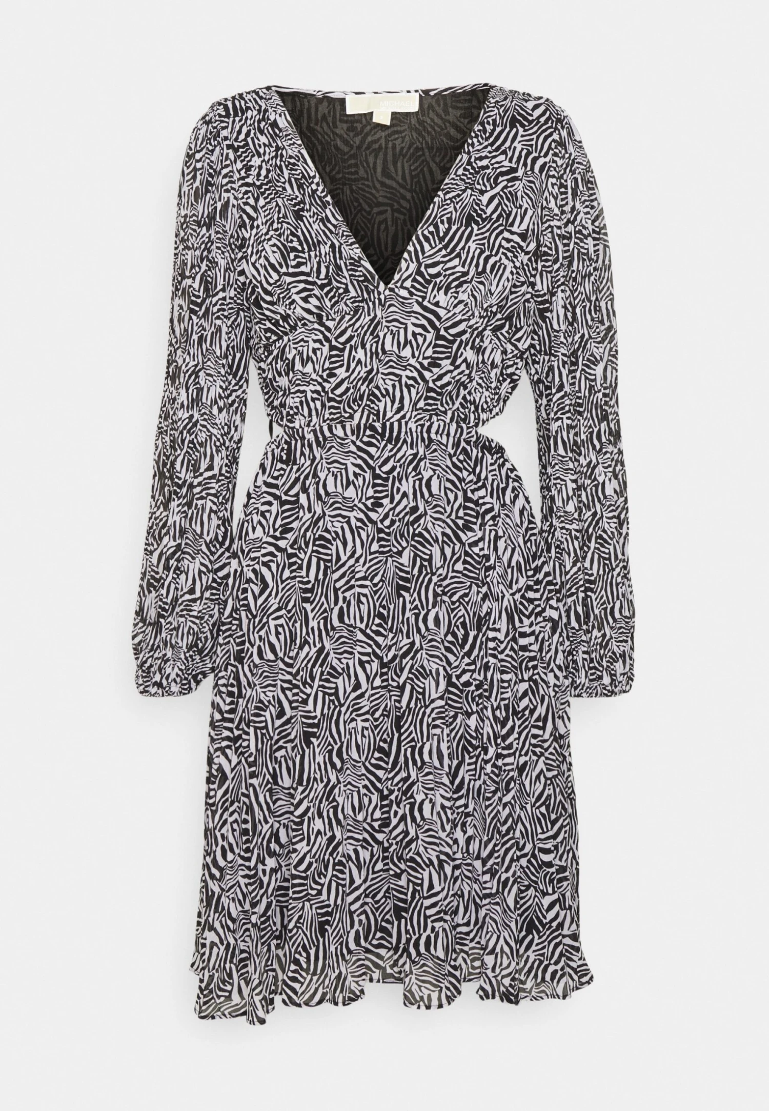 MICHAEL Michael Kors Faceted Zebra Cutout - Day Dress - Black/White 4 MICHAEL Michael Kors Faceted Zebra Cutout - Day Dress - Black/White - Image 4