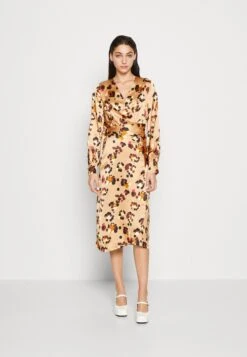 NEVER FULLY DRESSED Animal Vienna Dress - Cocktail Dress / Party Dress - Gold