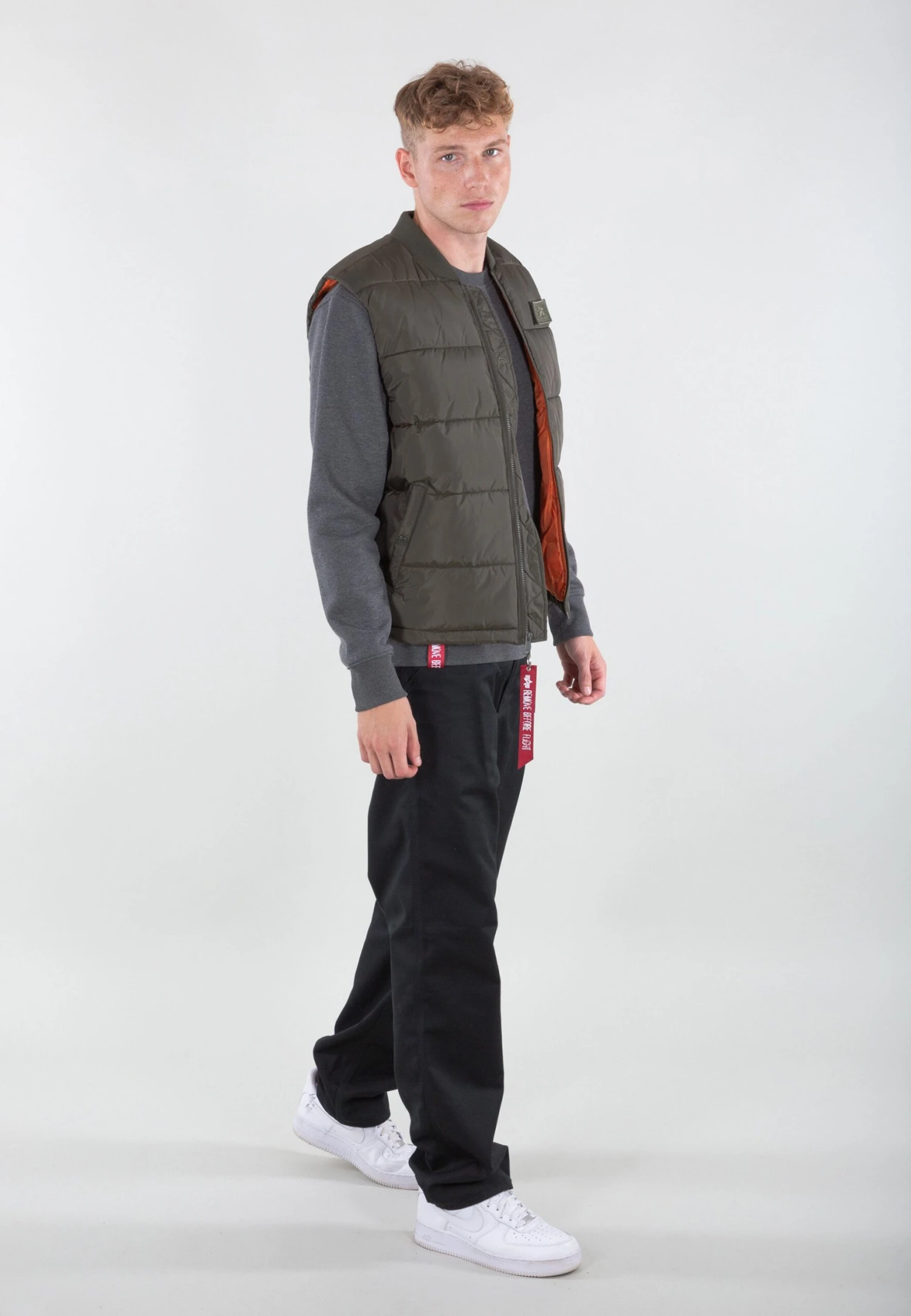 Alpha Industries Lw - Waistcoat - Dark Olive 2 Alpha Industries Lw - Waistcoat - Dark Olive - Image 2