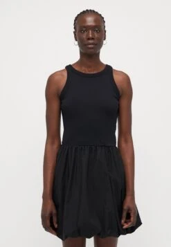 BUBBLE MIXED MEDIA MINI - Day Dress - True Black