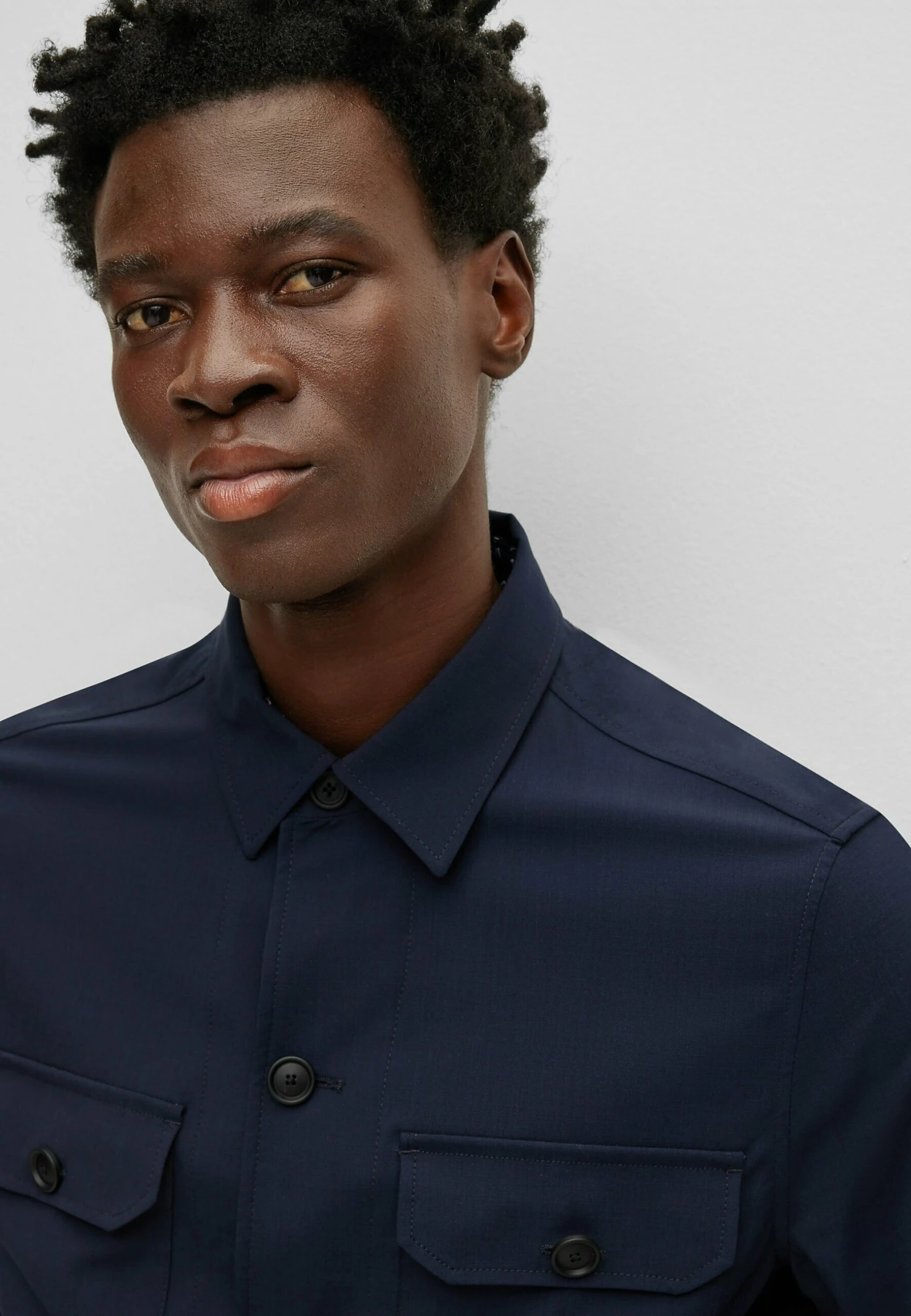 Boss P-Carper-Os-Wg-233F - Summer Jacket - Dark Blue Four 4 Boss P-Carper-Os-Wg-233F - Summer Jacket - Dark Blue Four - Image 4