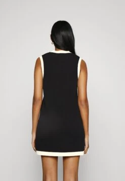 Elisabetta Franchi Womans Dress - Shift Dress - Nero/Burro -Modern Classic Shoes Store 8d9809e4e7134307abd9fae2180cef19