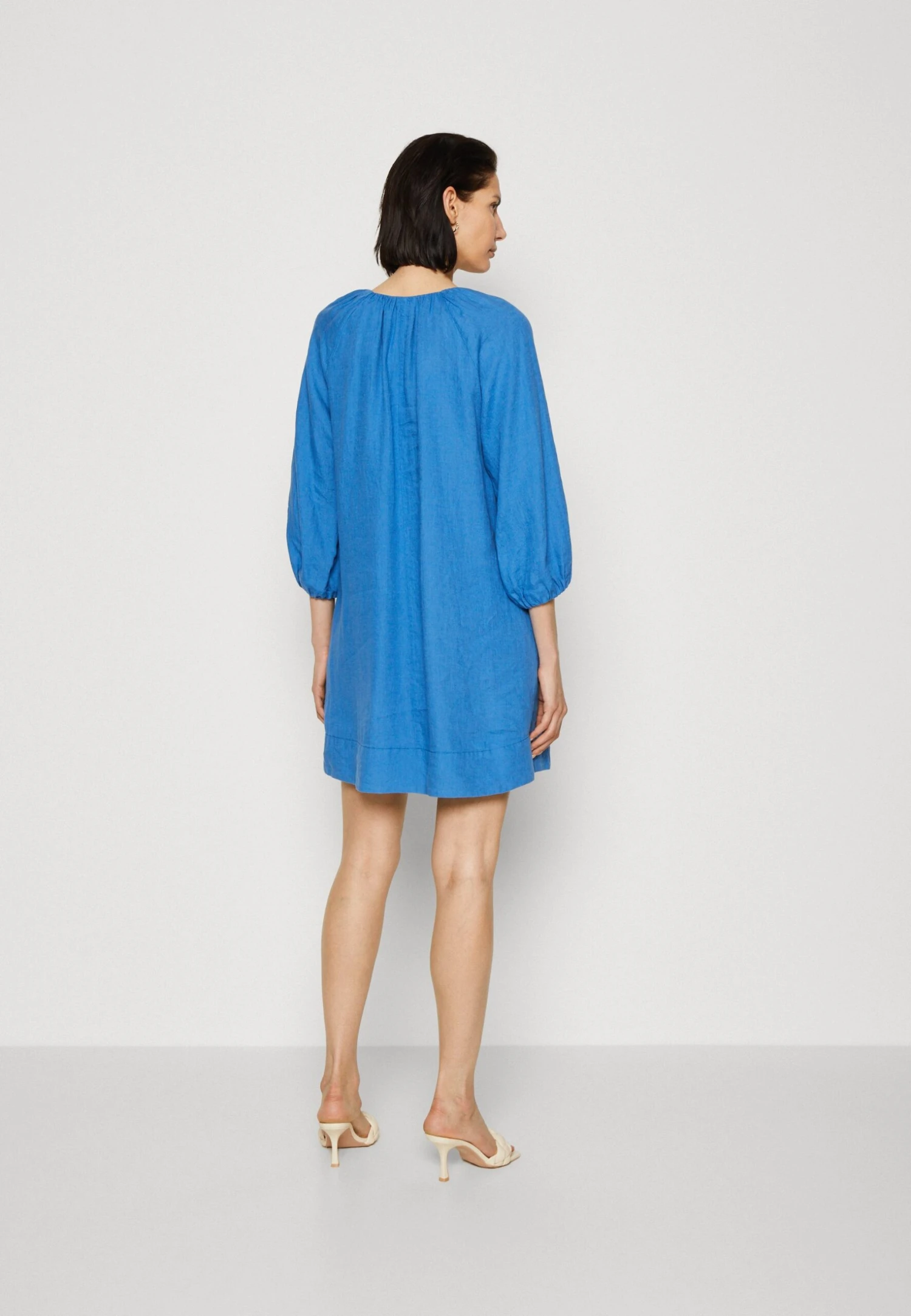 Marc O'Polo Dress Short Length A Line Feminine Neckline - Day Dress - Summer Sky 3 Marc O'Polo Dress Short Length A Line Feminine Neckline - Day Dress - Summer Sky - Image 3