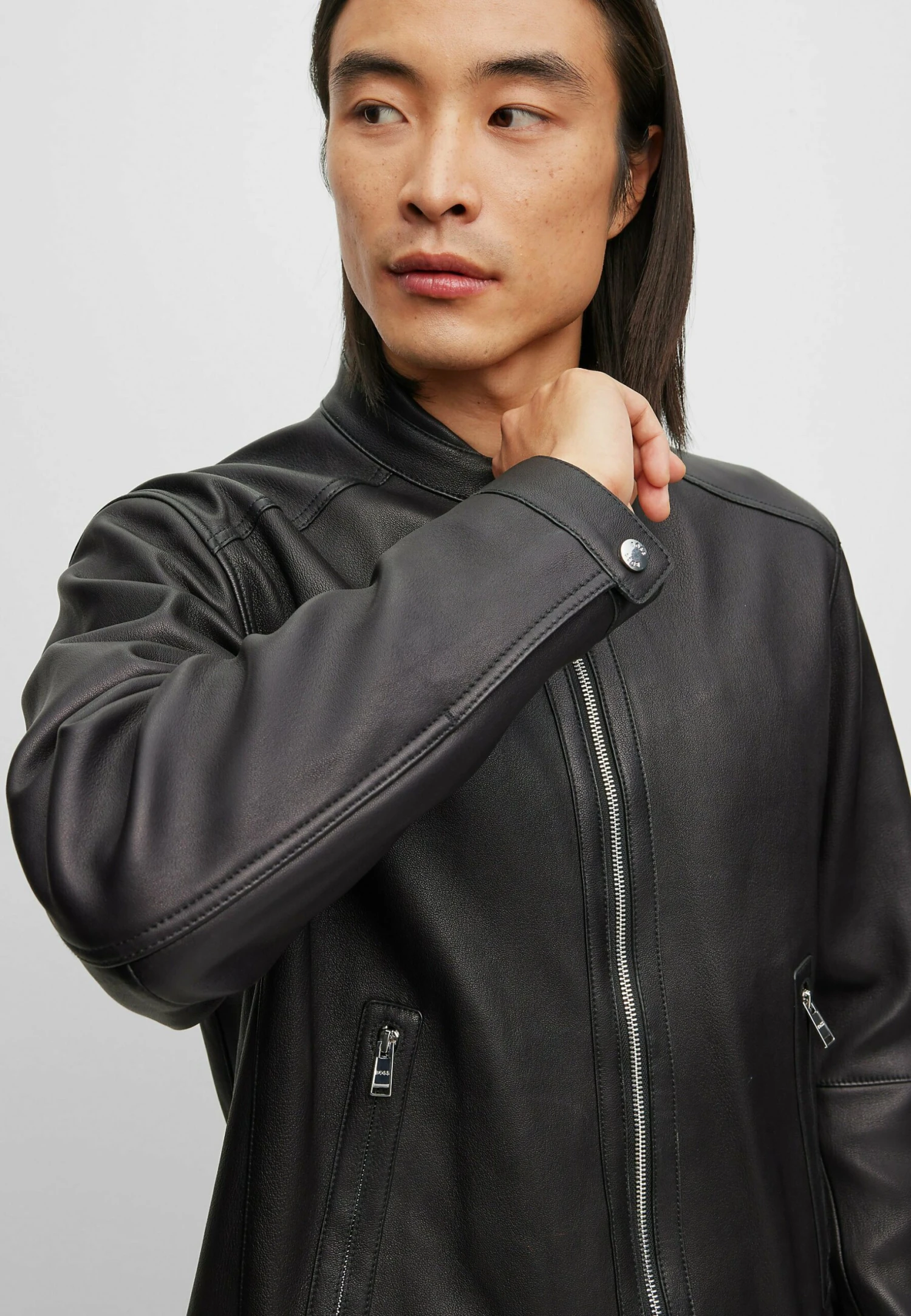 Boss Monty - Leather Jacket - Black One 5 Boss Monty - Leather Jacket - Black One - Image 5
