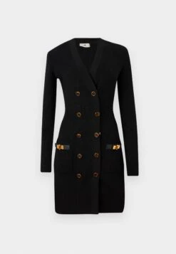 Elisabetta Franchi DRESS - Jumper Dress - Nero -Modern Classic Shoes Store 9160c29092ae4648b2706fd94344a625