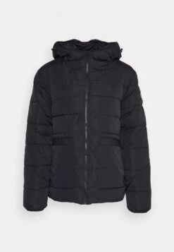 Plus Badge Trim Jacket - Waterproof Jacket - Black -Modern Classic Shoes Store 9254cd674ff5442e8c7c612956cc3c6a