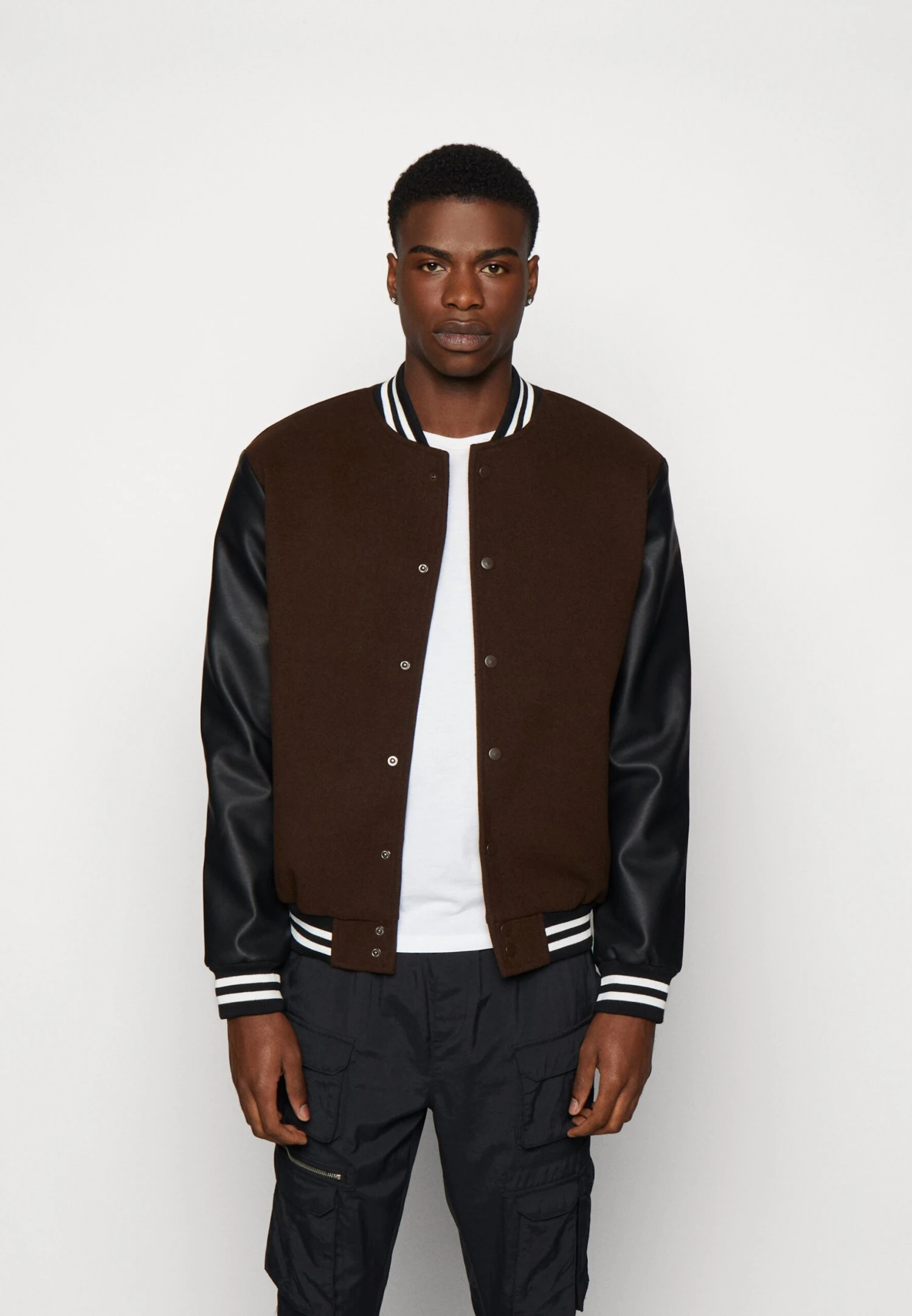 BRAVE SOUL Edanbrown - Bomber Jacket - Brown/Black 1 BRAVE SOUL Edanbrown - Bomber Jacket - Brown/Black